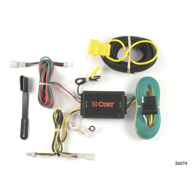 CURT 56074 Vehicle-Side Custom 4-Pin Trailer Wiring Harness, Fits Select Infiniti FX35, FX37, FX50, QX70